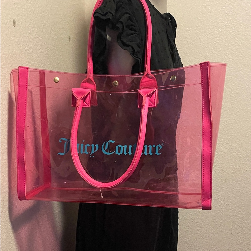 Juicy Couture Pink Transparent Tote